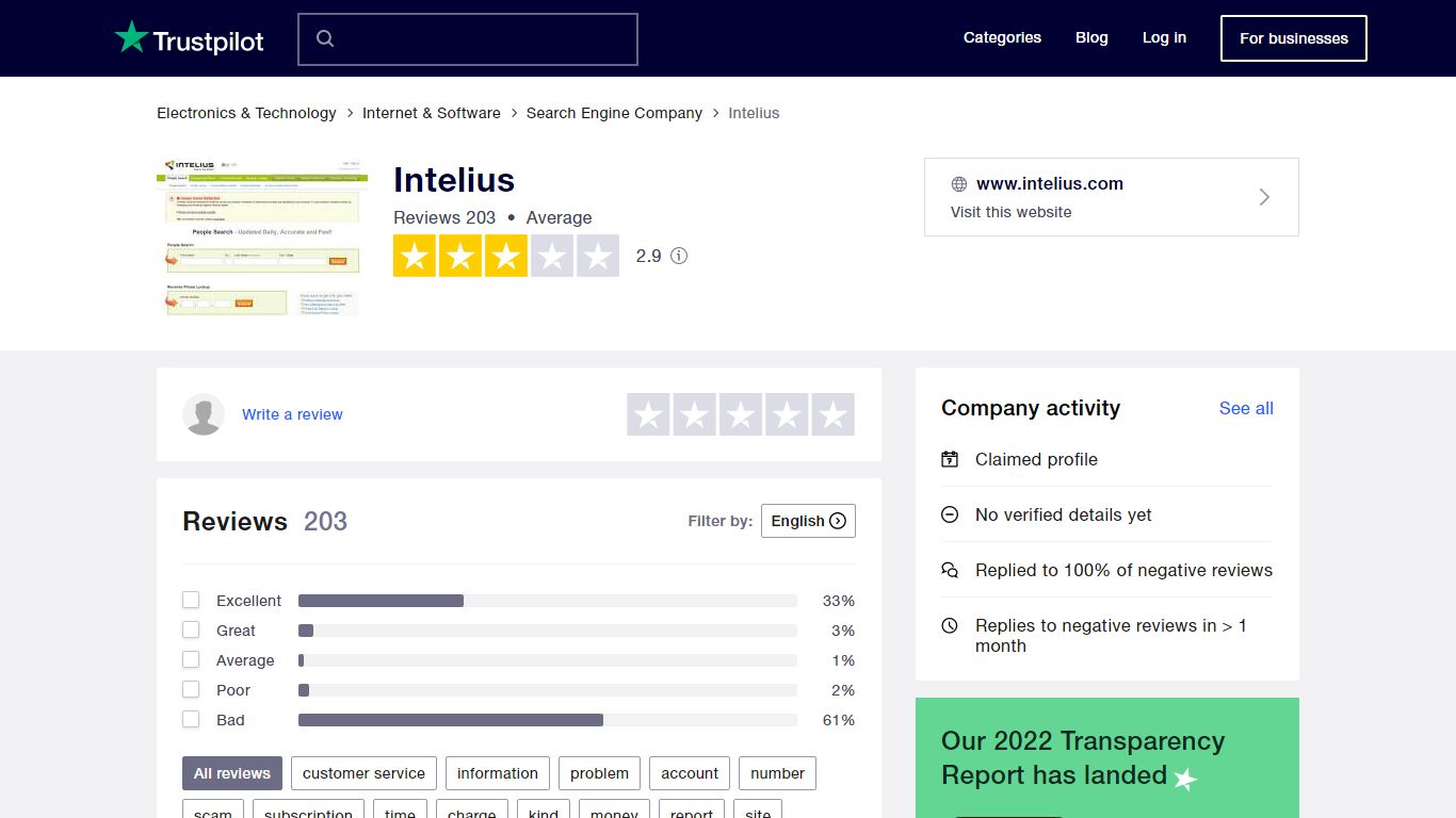 Intelius Reviews | Read Customer Service Reviews of www.intelius.com